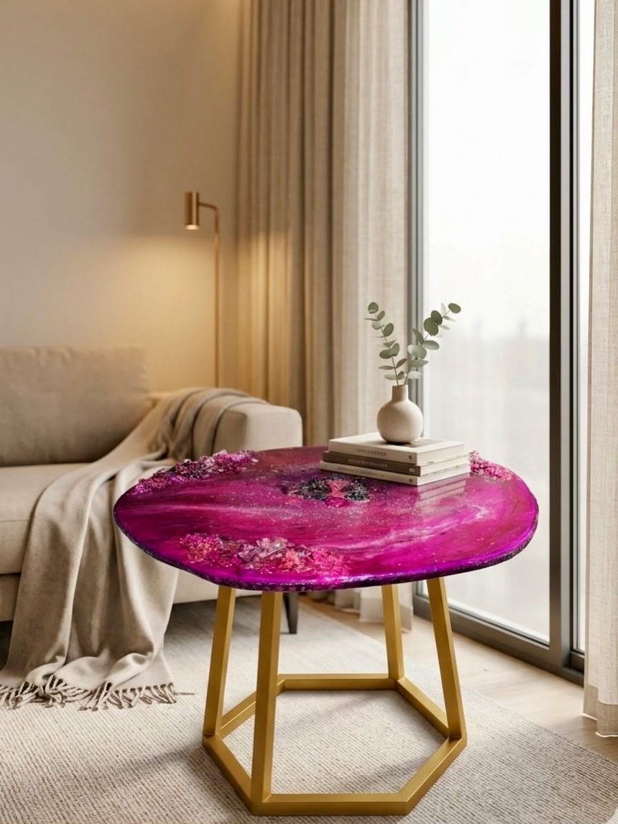 Magenta Agate table