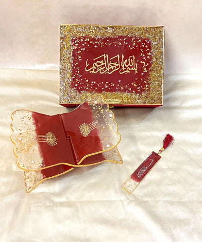 Hand made premium resin quran box set