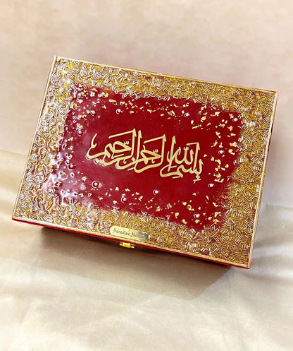 Hand made premium resin quran box set
