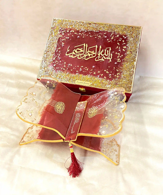 Hand made premium resin quran box set