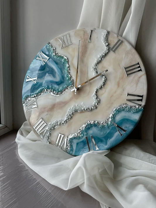 Luxury resin clock