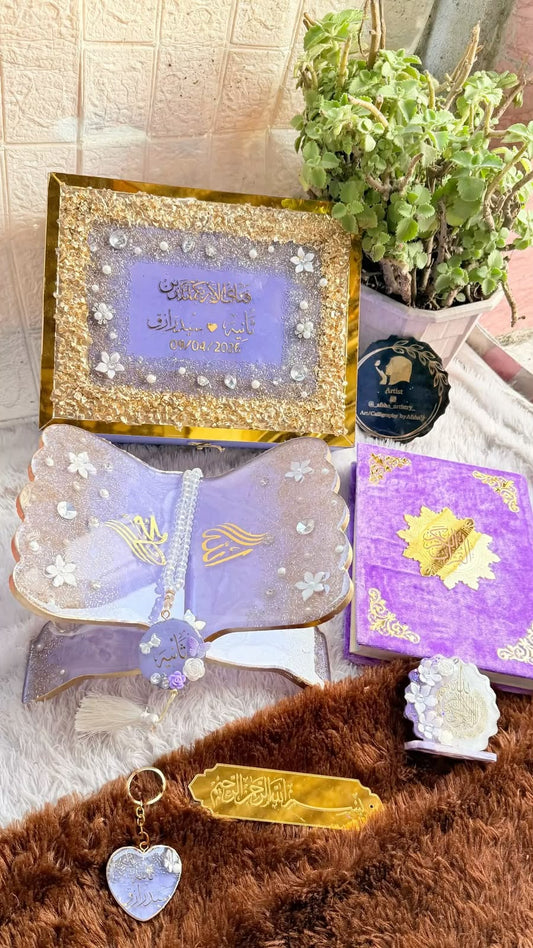 Lavender Pearl Quran set